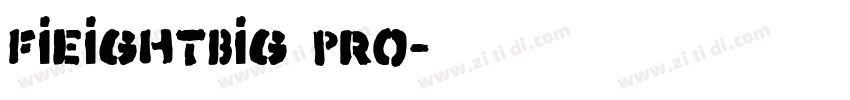fieightbig pro字体转换